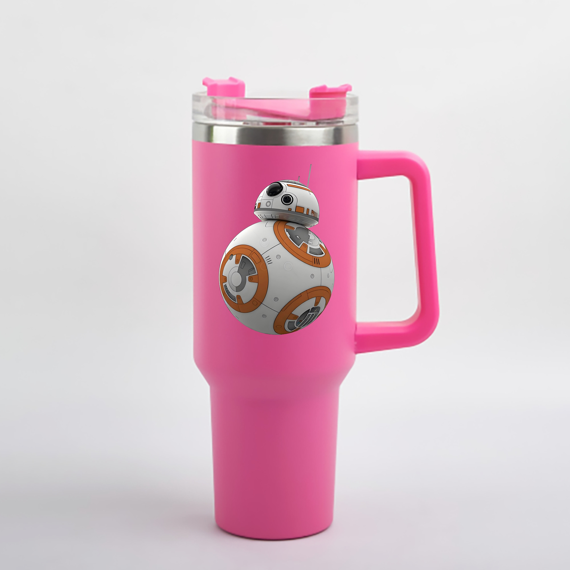 （画像用） スター・ウォーズ Star Wars 1200mL車用タンブラー - クリスタルステッカー（プラスチックストロー付き）